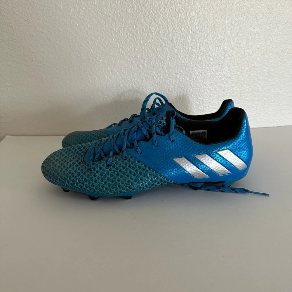 adidas‎ Messi 16.2 FG/AG Shock Blue/Matte Silver/Core Black Size 11.5